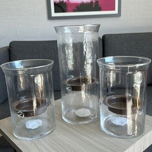 3 Piece Glass Display Hurricanes